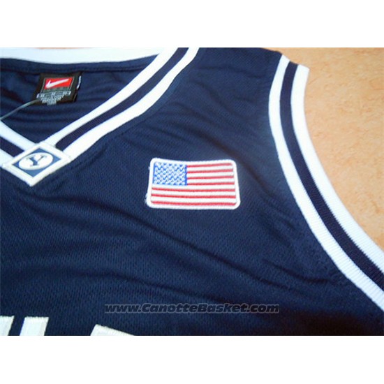 Maglia NCAA Brigham Young University Jimmer Fredette #32 Nero
